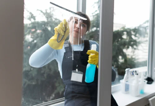 Nettoyage de vitres intérieures et extérieures à Lanrivoaré